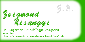 zsigmond misangyi business card